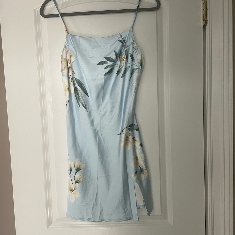 Hello Molly Light Blue Floral Dress
